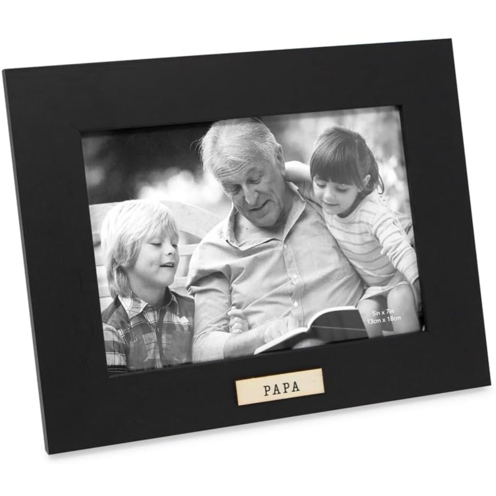 New Isaac Jacobs Papa‎ Black Picture Frame 5x7 Photo Home Decor Gift New